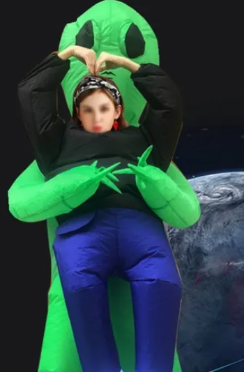 Miniatura 2 de Disfraz de alien inflable